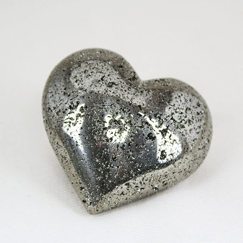Quinoa Pyrite heart ethical crystals gemrock 02