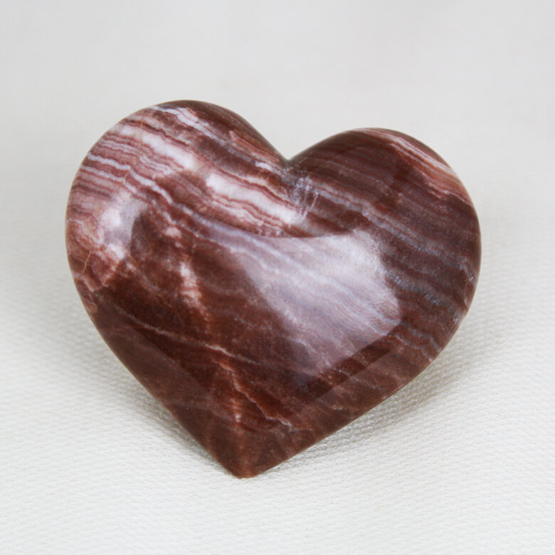 Red Aragonite heart ethical Crystals Gemrock 02