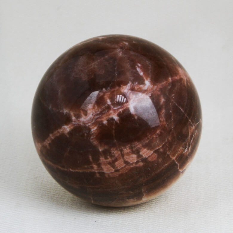 Red Aragonite sphere ethical Crystals Gemrock 01a
