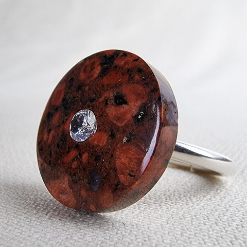 Rosophia sterling silver ring ethical crystal jewelry Gemrock 02