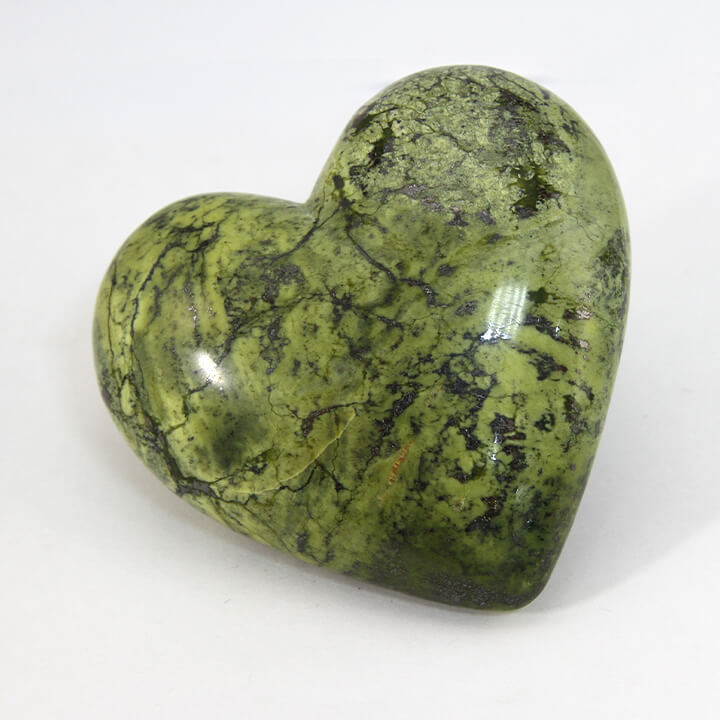 Serpentinite hand-made heart ethical crystals Gemrock