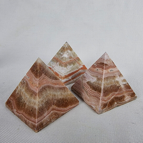 Tiger Aragonite Pyramids ethical crystals Gemrock 02