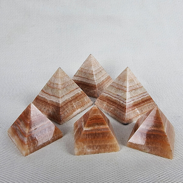 Tiger Aragonite Pyramids ethical crystals Gemrock 04