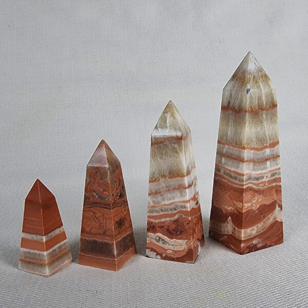 Tiger Aragonite obelisk towers ethical crystals Gemrock 03