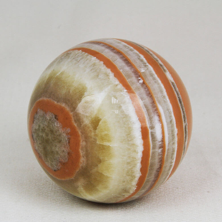Tiger Aragonite sphere ethical crystals Gemrock 01b