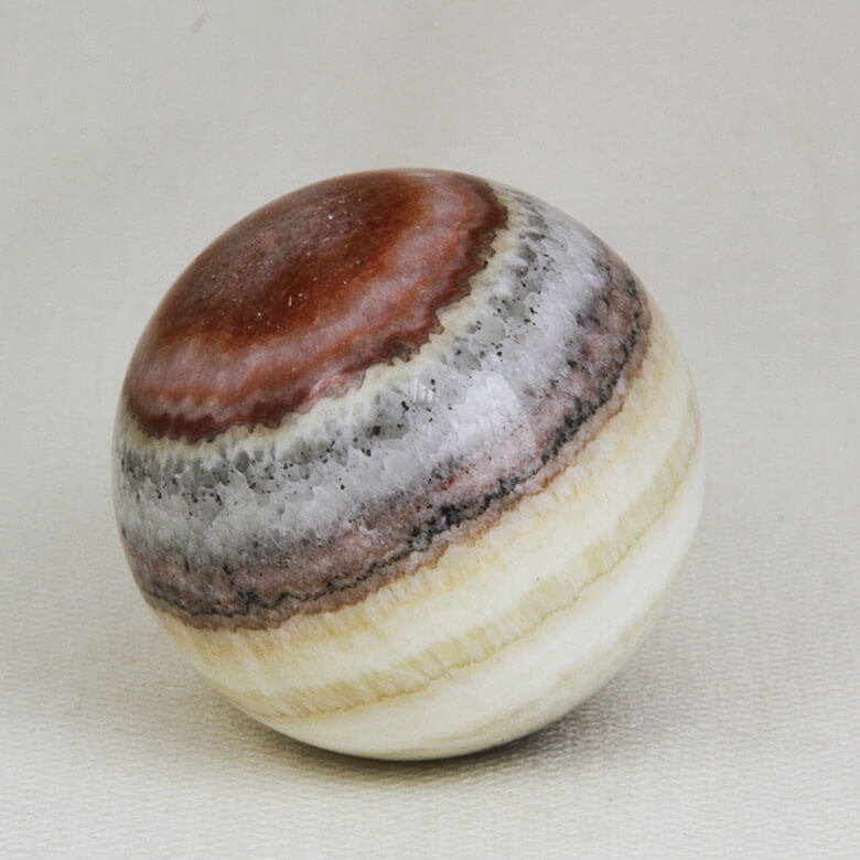 Tiger Aragonite sphere ethical crystals Gemrock 02b