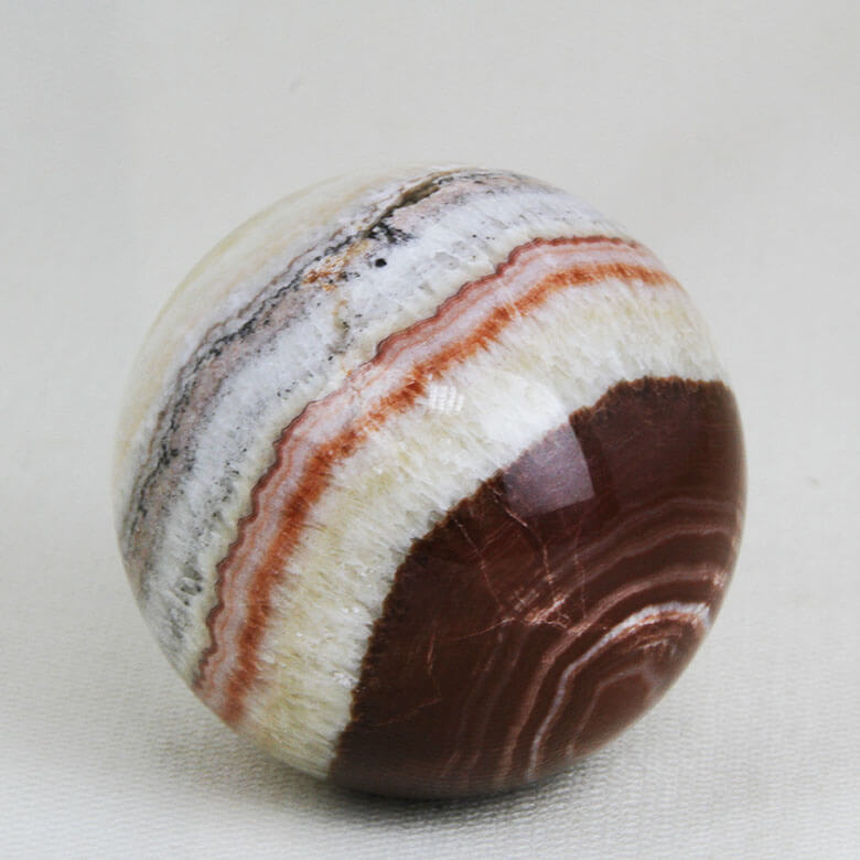 Tiger Aragonite sphere ethical crystals Gemrock 03b