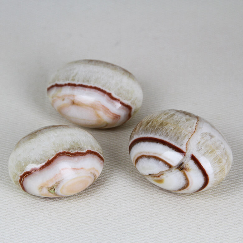 Tiger Aragonite tumbled stones ethical crystals Gemrock 02