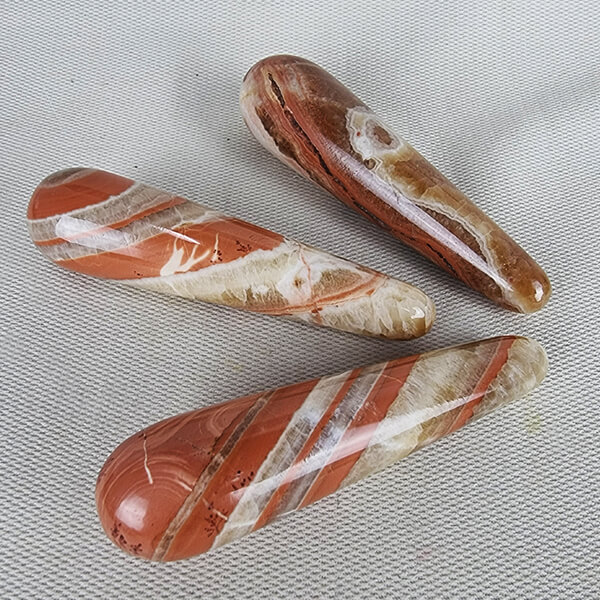 Tiger Aragonite wands ethical crystals Gemrock