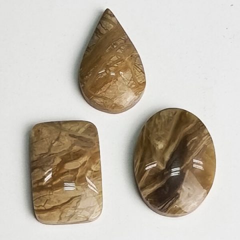 Top-quality Caramel Calcite Cabochons for jewelry making Gemrock Jewelry
