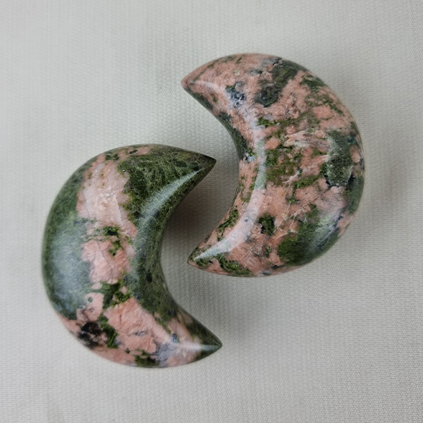 Unakite crystal moons ethical crystals top-quality crystals crystal wholesale gemrock ti 01