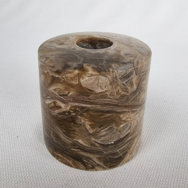 hand-made Top-Quality Caramel Calcite Crystal candle holder Gemrock