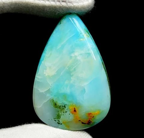 Andean Blue Opal ethical crystals and jewelry by Gemrock blue opal Gemstone quality standard 06