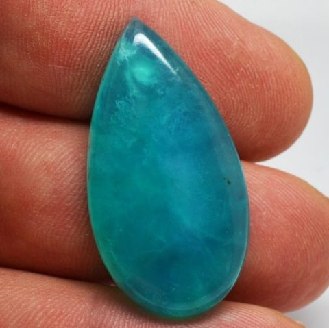 Andean Blue Opal ethical crystals and jewelry by Gemrock blue opal Gemstone quality standard 07