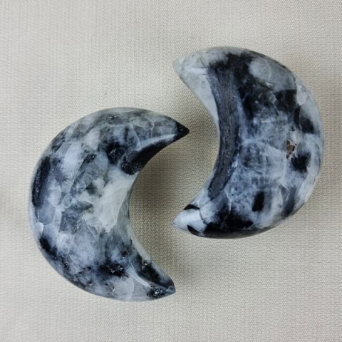 Black Tourmaline in Quartz moons ethical crystals Gemrock