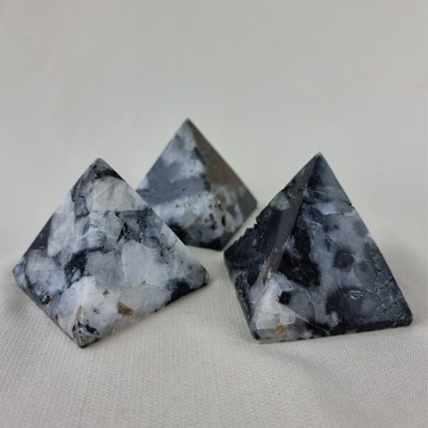 Black Tourmaline in Quartz pyramids ethical crystals Gemrock