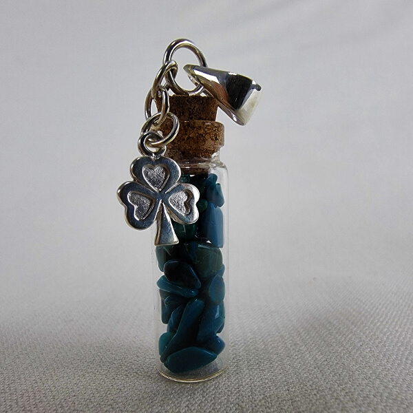 Chrysocolla Tiny gemstone-bottle pendants with sterling silver charms gemrock ethical crystal jewelry 4 Chrysocolla Tiny gemstone-bottle pendants with sterling silver charms gemrock ethical crystal jewelry 4