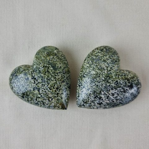 Green Semper Fi hearts ethical crystals Gemrock