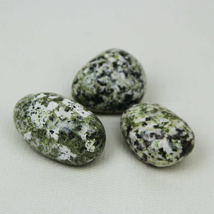 Green Semper Fi tumbled stones ethical crystals Gemrock