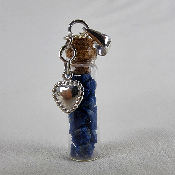 Lapis lazuli Tiny gemstone-bottle pendants with sterling silver charms gemrock ethical crystal jewelry 2 Lapis lazuli Tiny gemstone-bottle pendants with sterling silver charms gemrock ethical crystal jewelry 2
