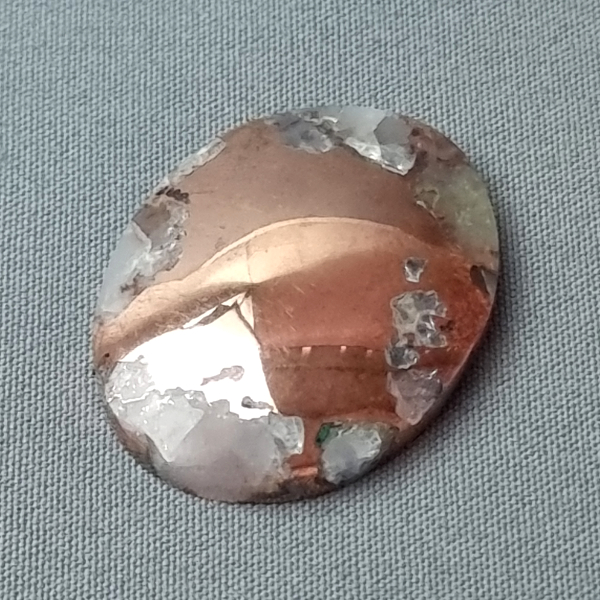 Copper in Quartz Cabochon lapidary cutting service Gemrock top-quality premium cutting