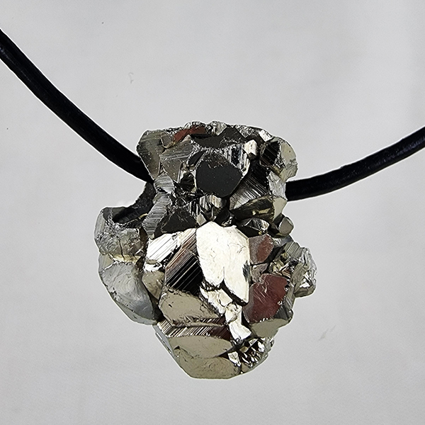 Cocada pyrite crystal pendant gemrock Jewelry