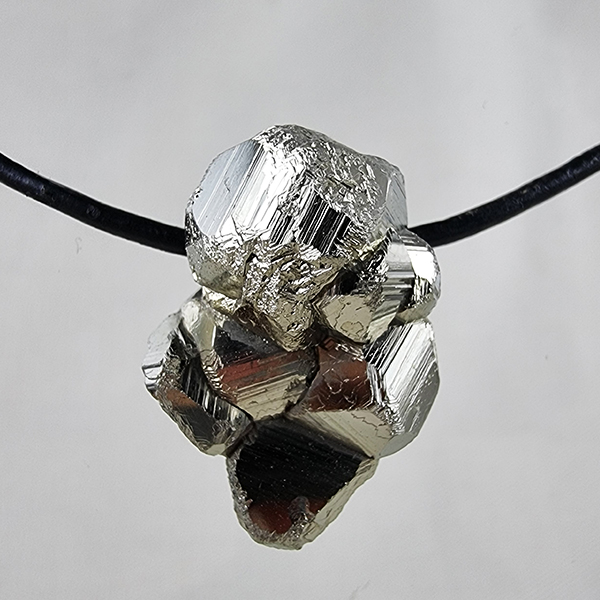 Cocada pyrite crystal pendant gemrock Jewelry