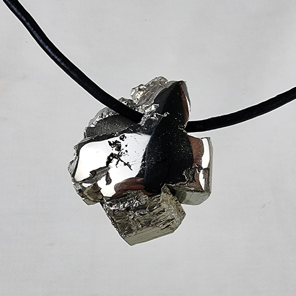 Cocada pyrite crystal pendant gemrock Jewelry