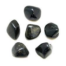 Black jade tumbled stones bulk wholesale