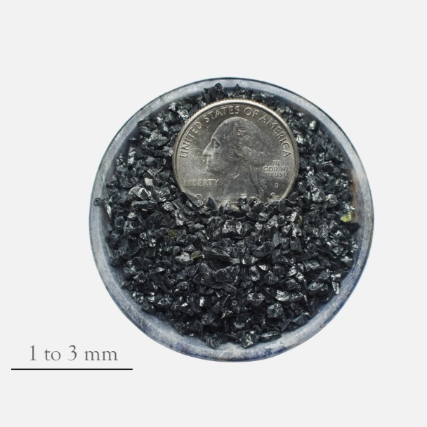 wholesale of black tourmaline grains 1-3 mm