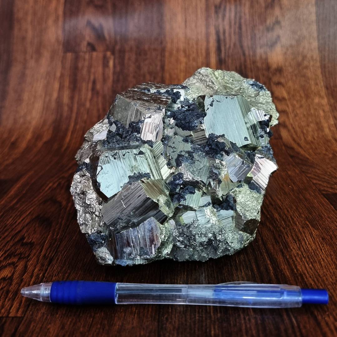 Pyrite crystal with sphalerite clear-out sale offer