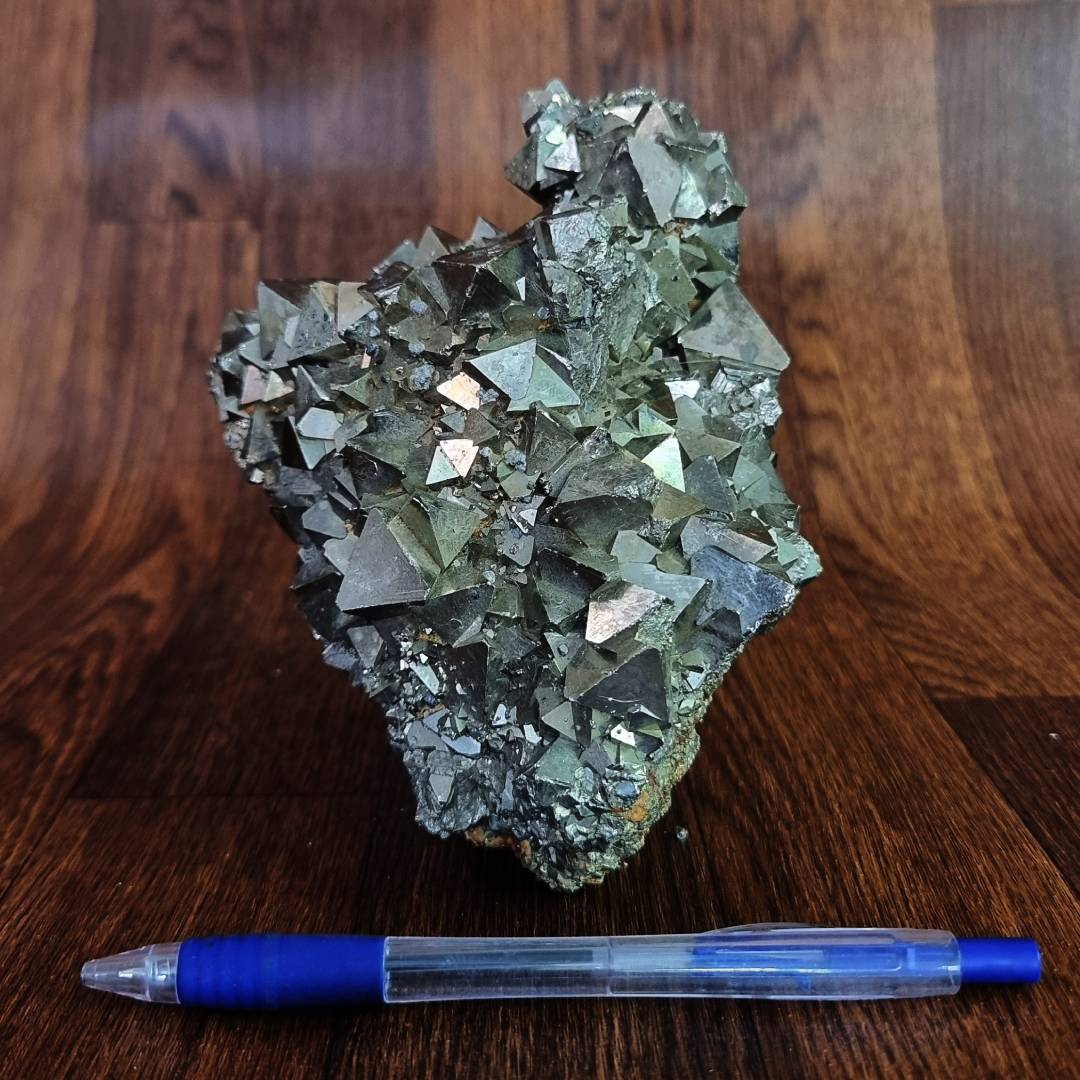 octahedron pyrite crystal cluster clearance sale offer
