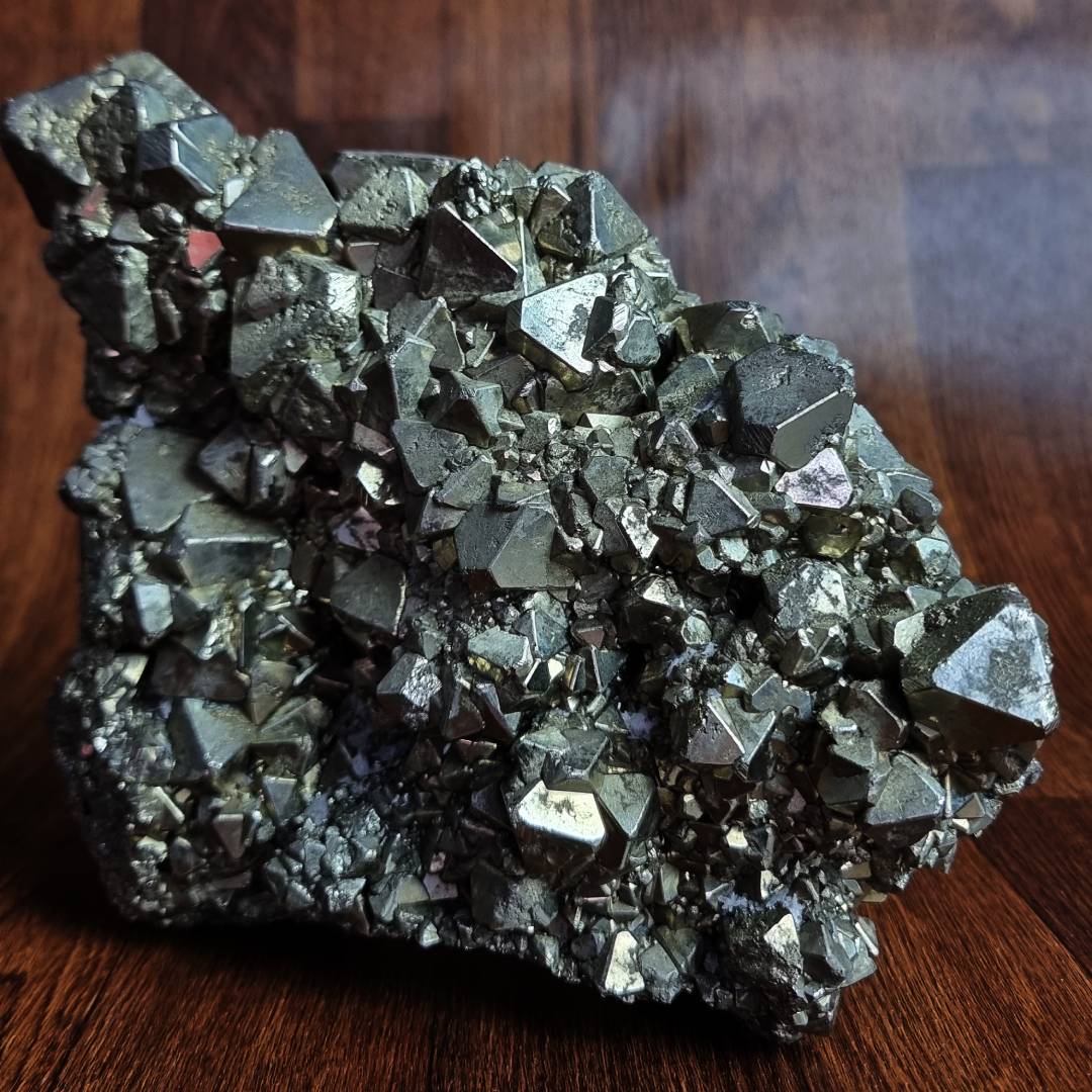 Octahedron pyrite crystal cluster clearance sale offer