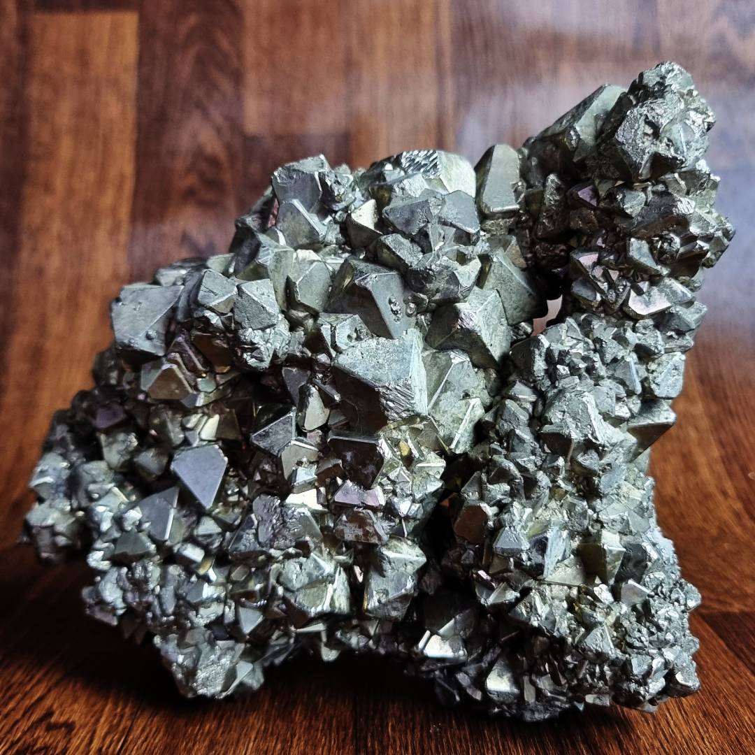 octahedron pyrite crystal cluster clearance sale offer