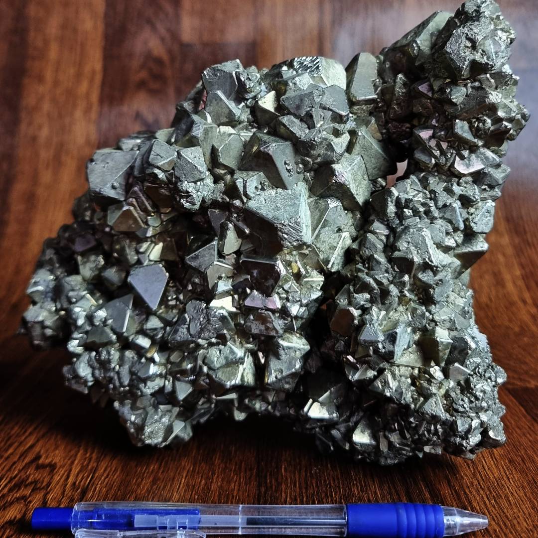 octahedron pyrite crystal cluster clearance sale offer