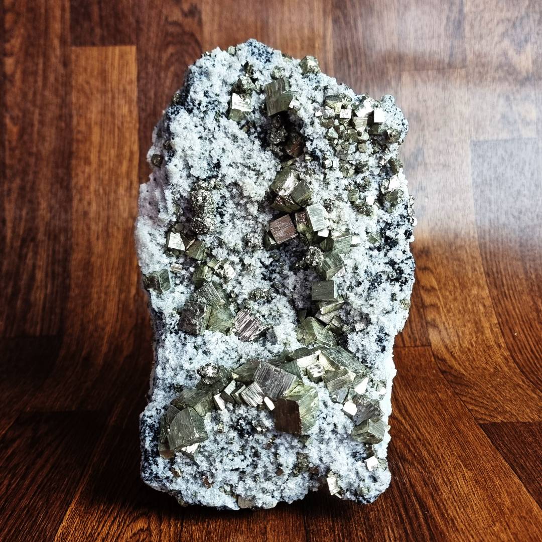 pyrite crystal cluster with chalcopyrite, quartz and sphalerite clearance sale offer