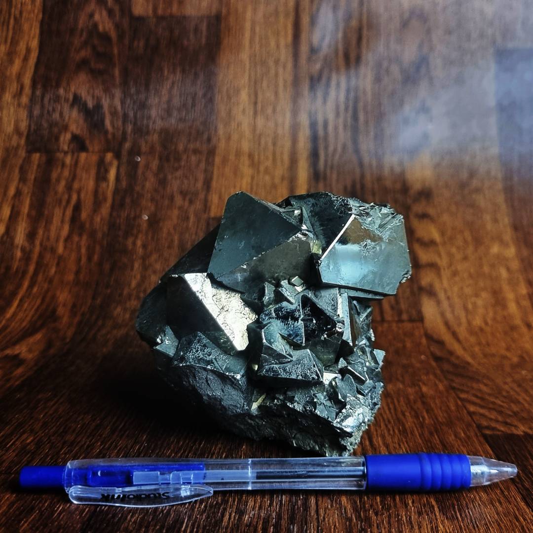 octahedron pyrite crystal cluster clearance sale offer