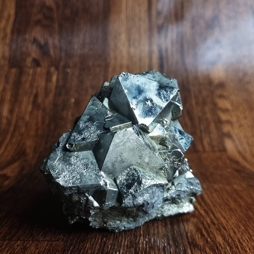 octahedron pyrite crystal cluster clearance sale offer