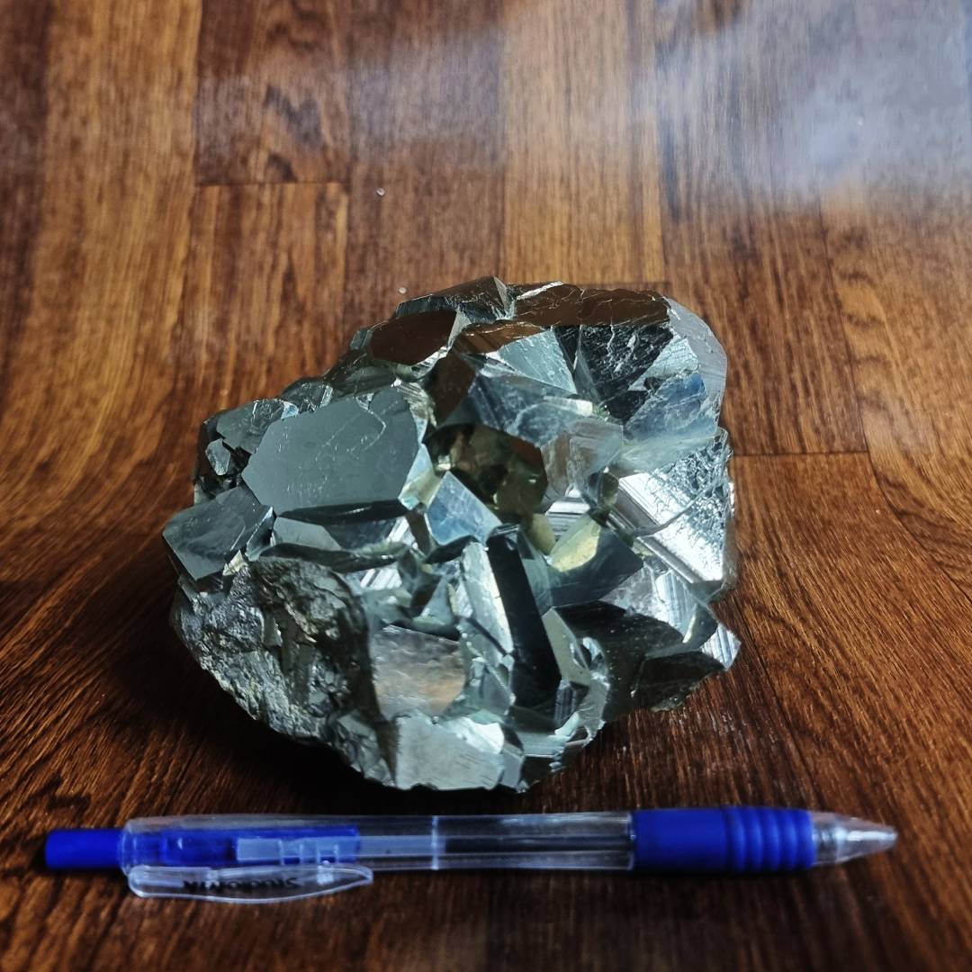 octahedron pyrite crystal cluster clearance sale offer