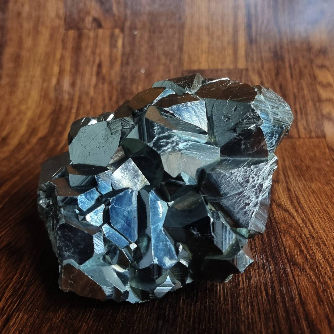 octahedron pyrite crystal cluster clearance sale offer