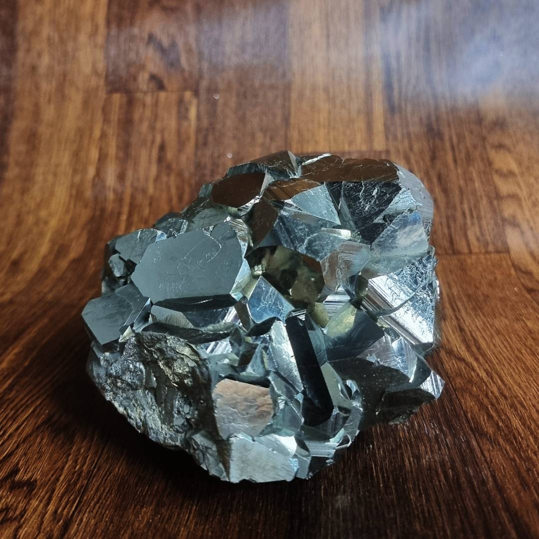 octahedron pyrite crystal cluster clearance sale offer