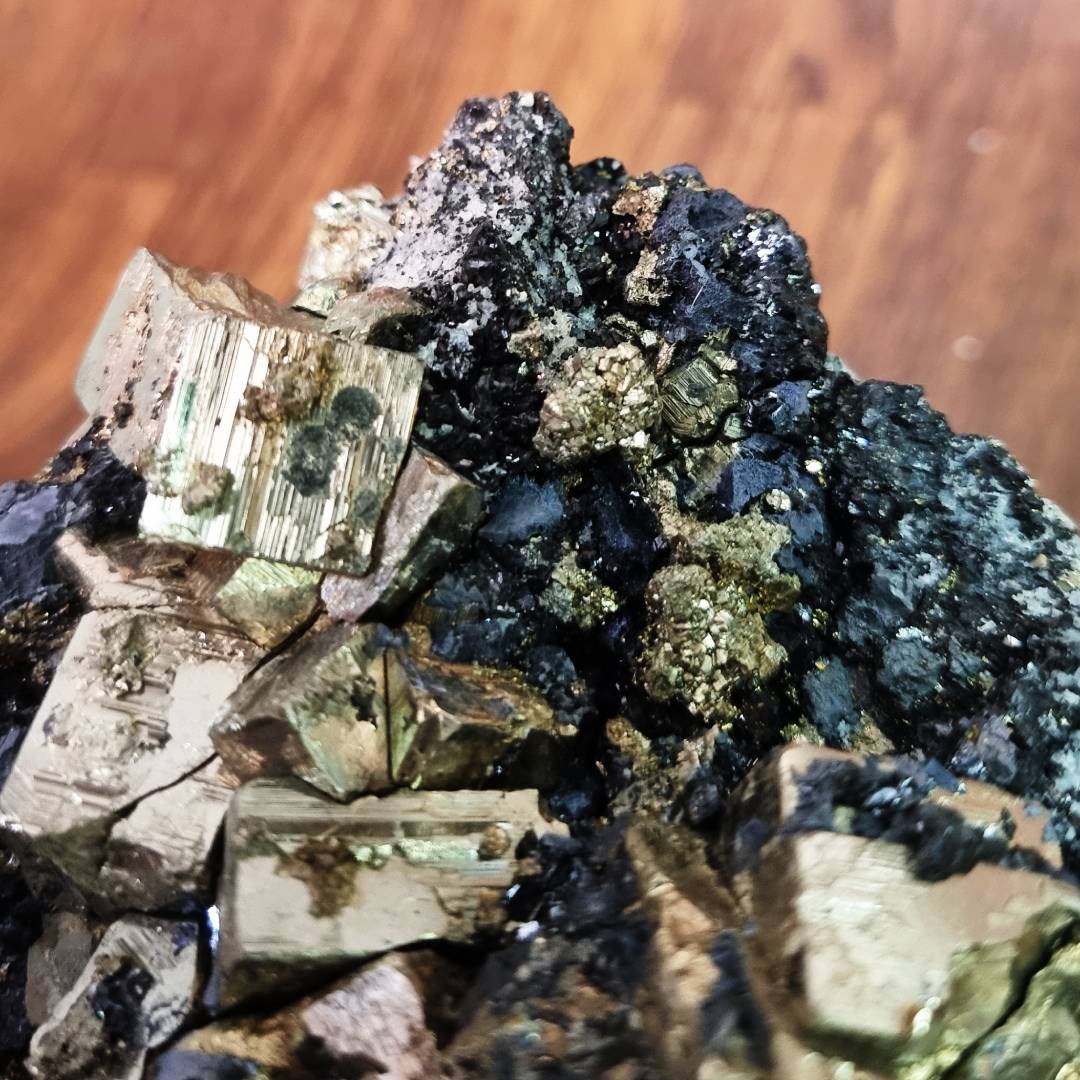 pyrite chalcopyrite quartz sphalerite crystal cluster clearance sales offer