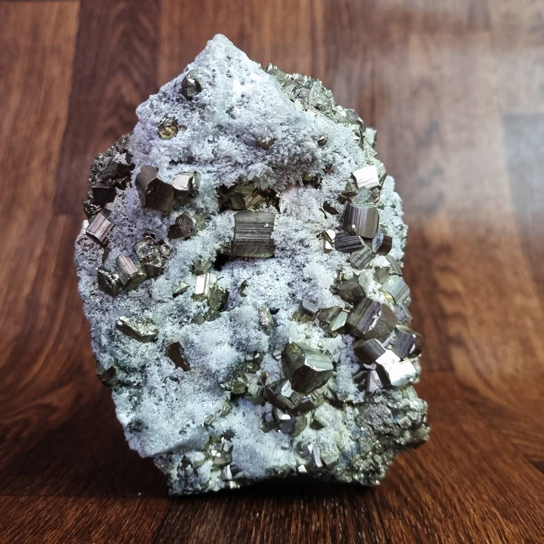 pyrite and quartz crystal cluster clearance sales offer