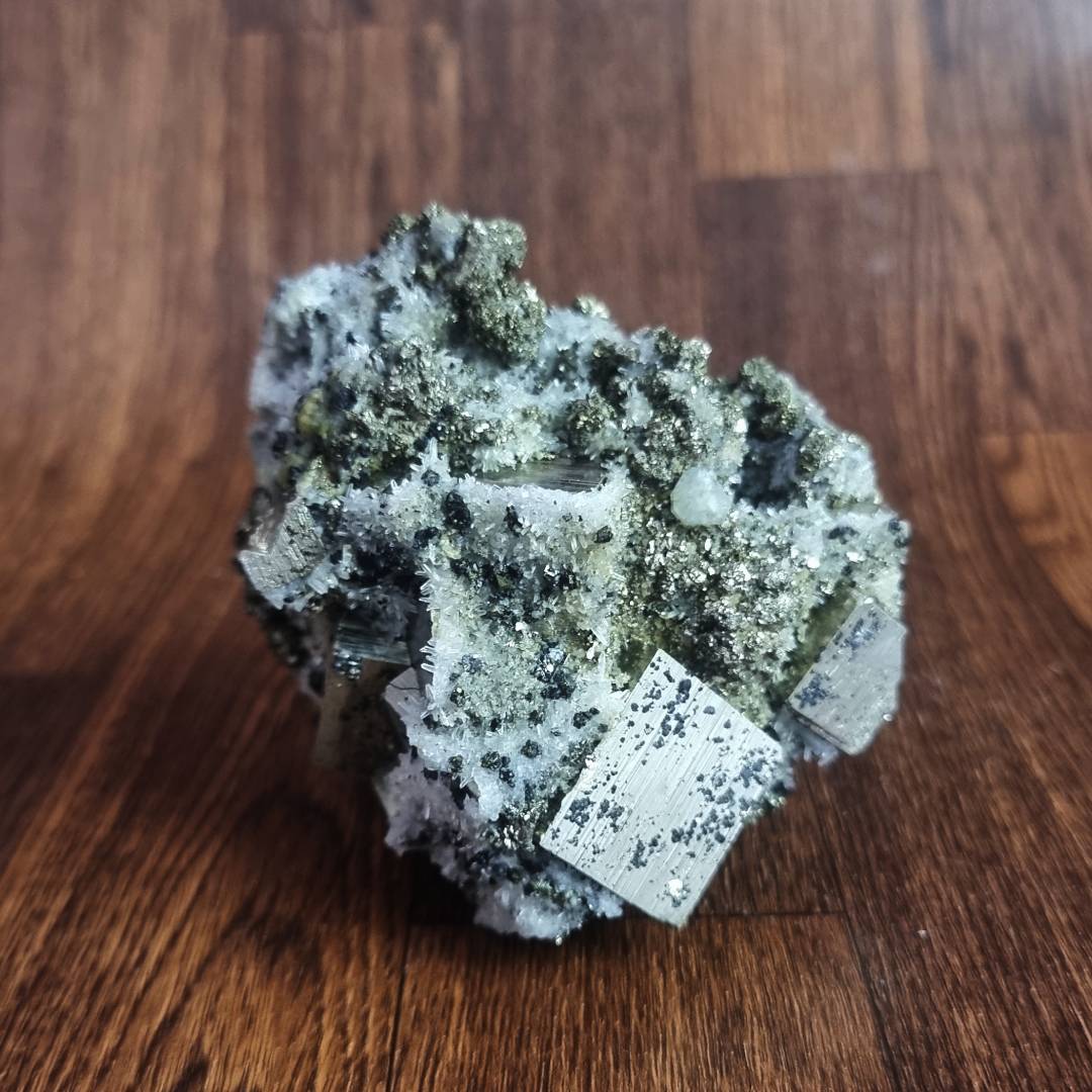 octahedron pyrite crystal cluster clearance sale offer