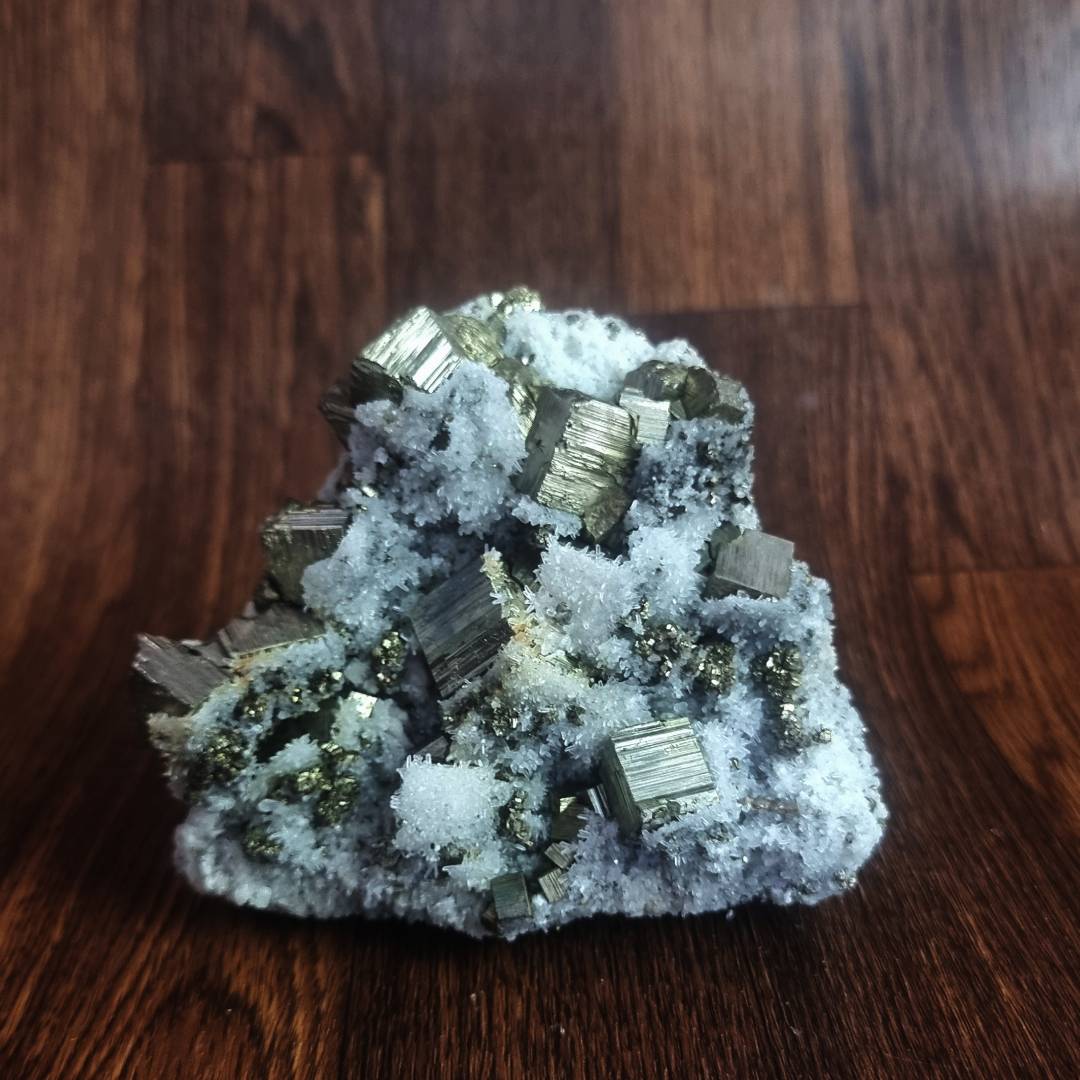 octahedron pyrite crystal cluster clearance sale offer