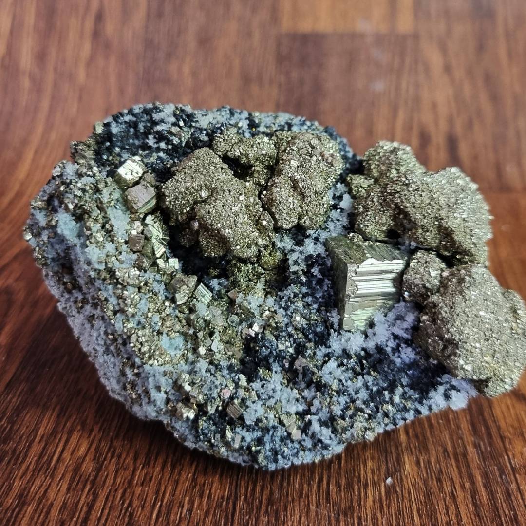 pyrite chalcopyrite sphalerite quartz crystal cluster clearance sale offer