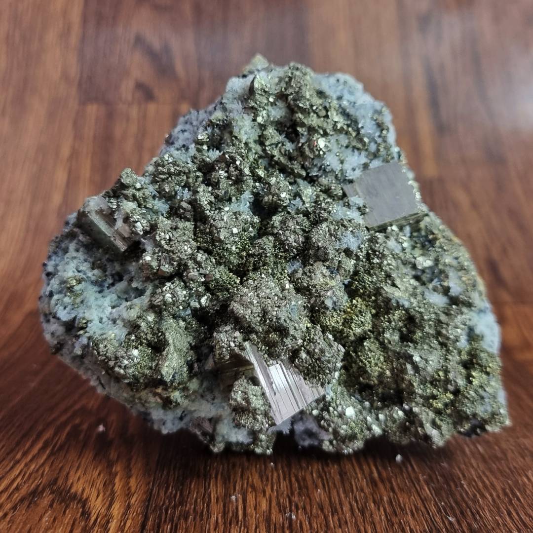 pyrite chalcopyrite quartz crystal cluster clearance sale offer<br />
