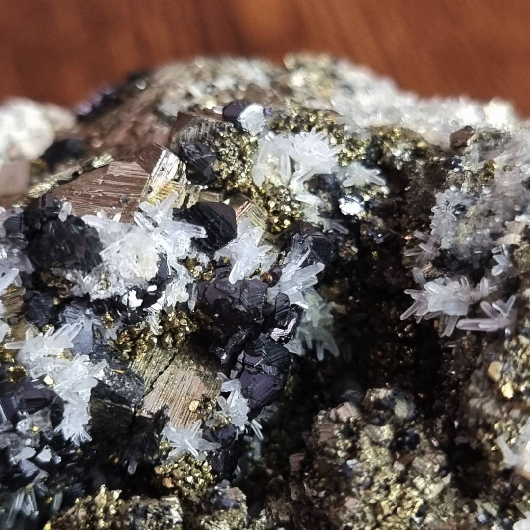 pyrite chalcopyrite apatite quartz sphalerite crystal cluster clearance sale offer