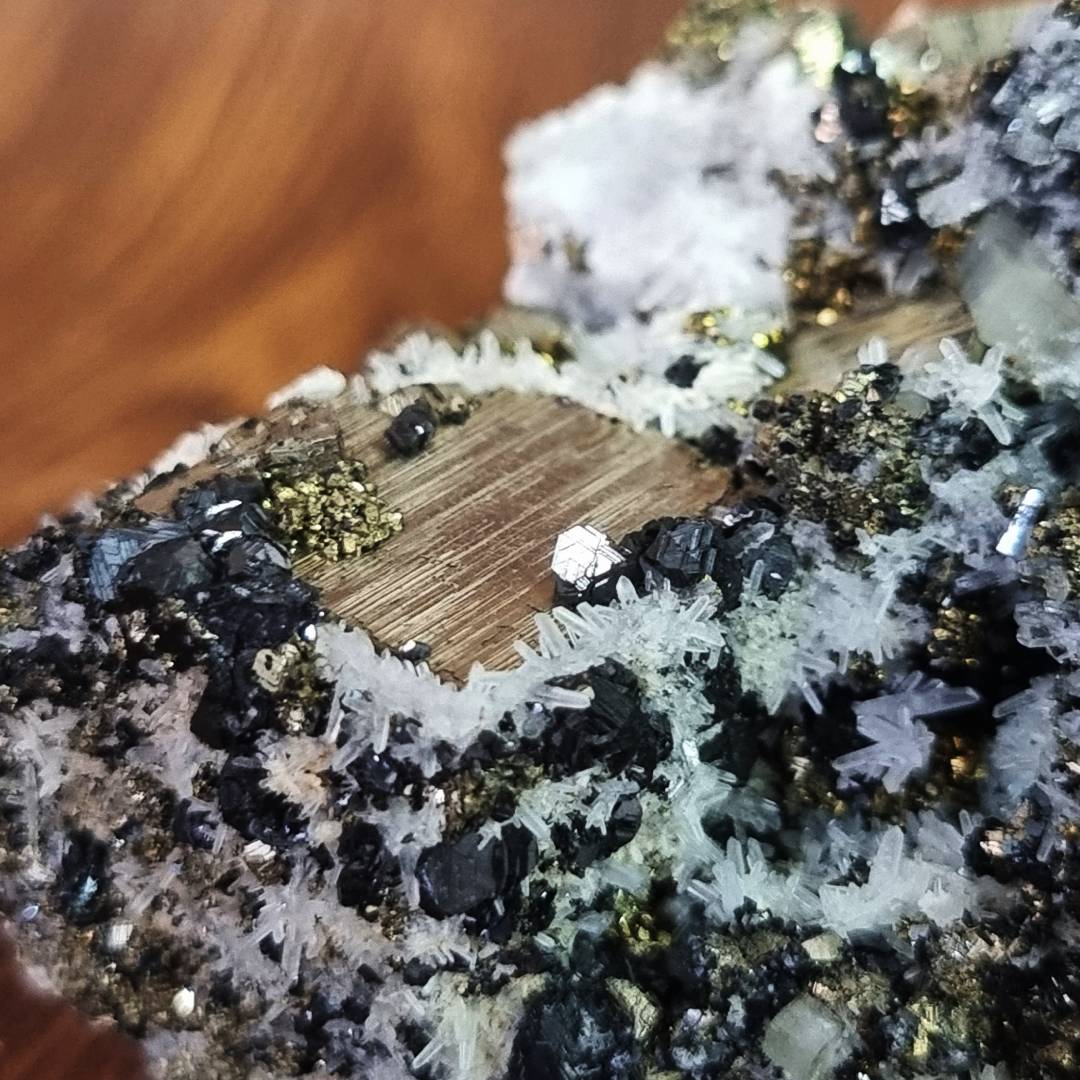 pyrite chalcopyrite apatite quartz sphalerite crystal cluster clearance sale offer