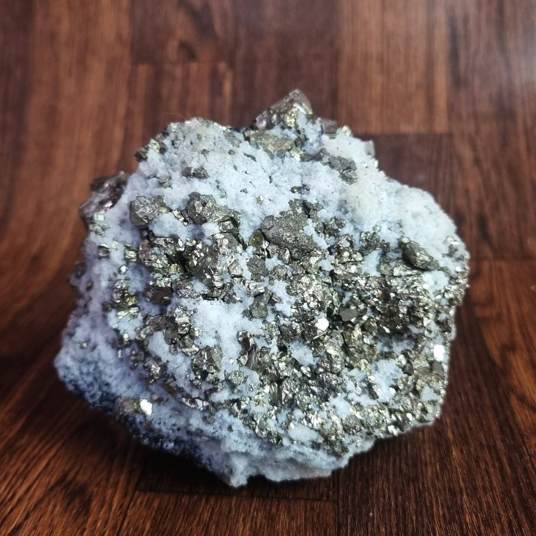 pyrite chalcopyrite quartz crystal cluster clearance sale offer